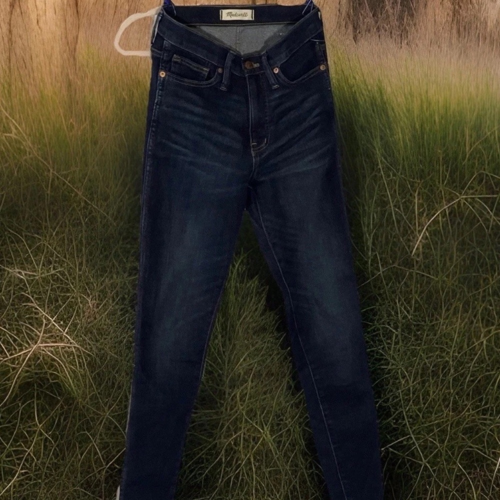 Madewell 10" High Rise Skinny Jeans 25 Blue Denim Women's 25 Festival Boho